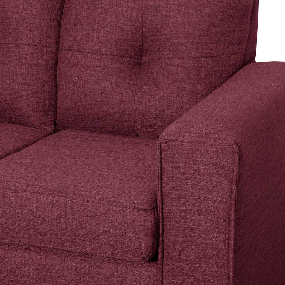 Sof&aacute; Black Factory Ranger 3 Cuerpos Burdeo