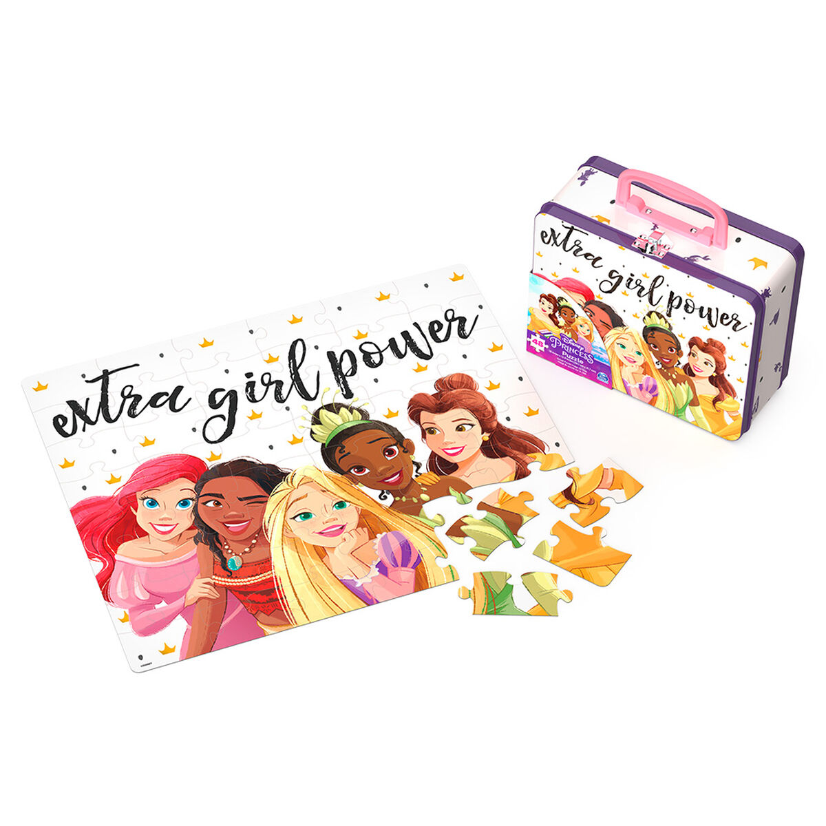 Puzzle Lonchera Metalica Princesas