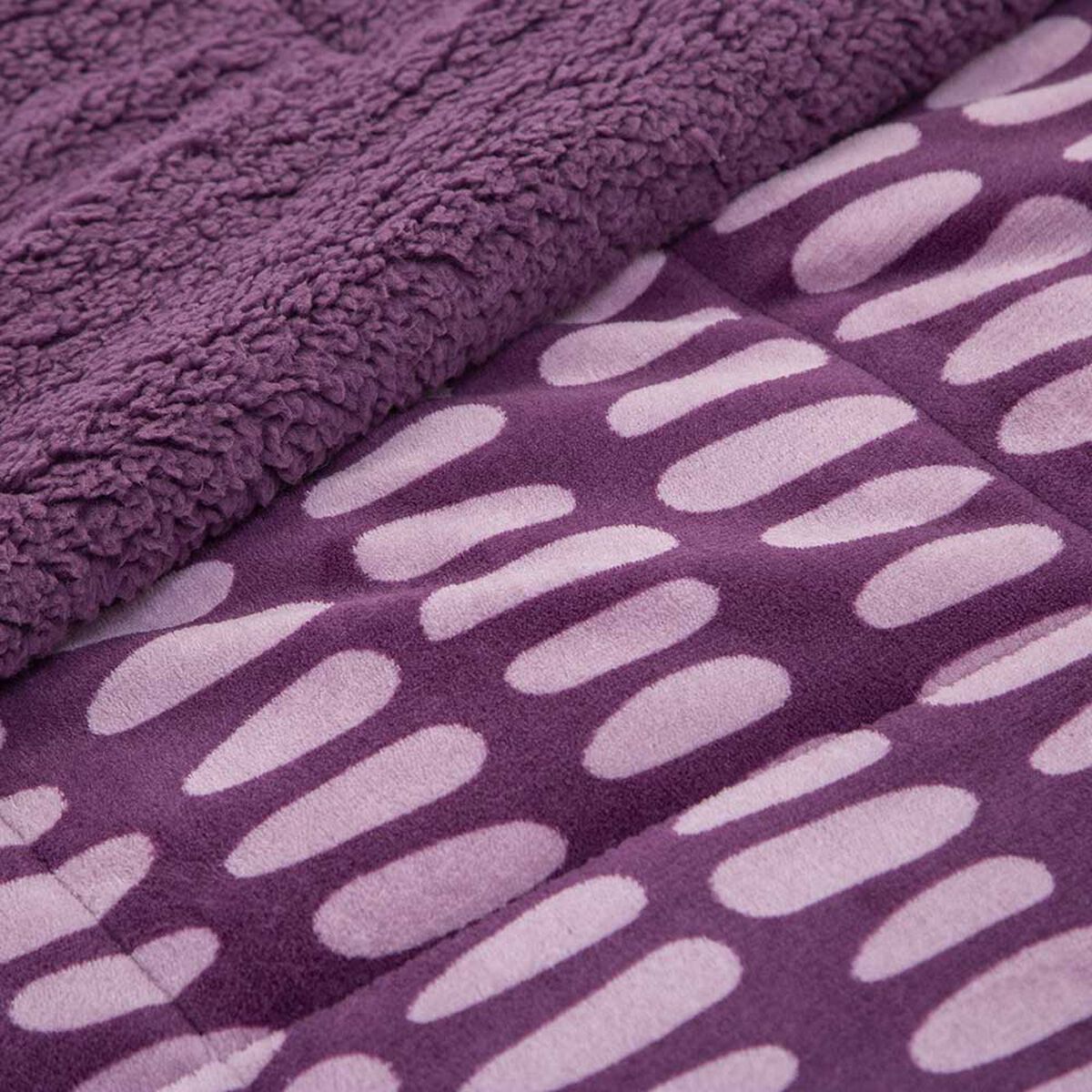Plumón Coral Estampado Sherpa Casanova 2 Plazas Mora