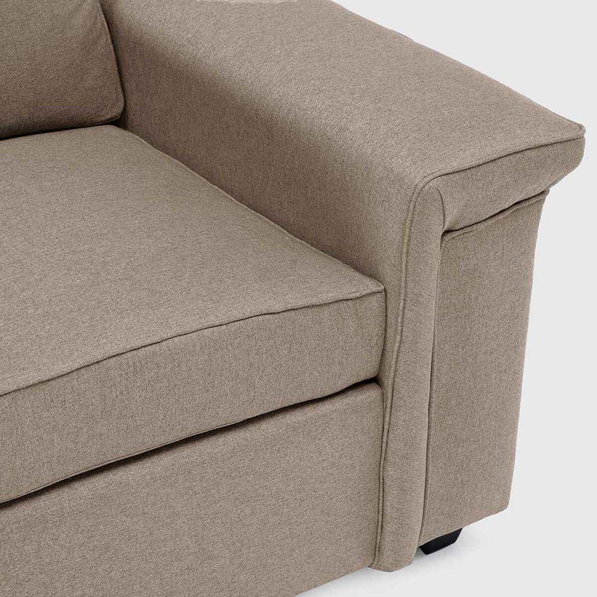 Sof&aacute; Mons Sicilia 3 Cuerpos + Pouf 1 Cuerpo Beige