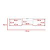 Panel TV TuHome Glen 49" Macadamia
