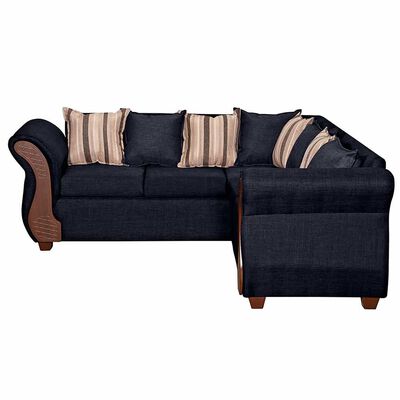 Imagen 2 del producto Sofá Seccional Ruzam Mobel Marsella 5 Cuerpos Lino Negro