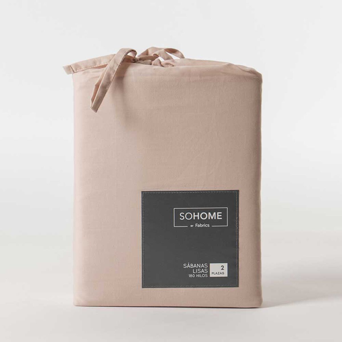Juego de Sábanas SoHome 180 Hilos 2 Plazas Liso Rosado