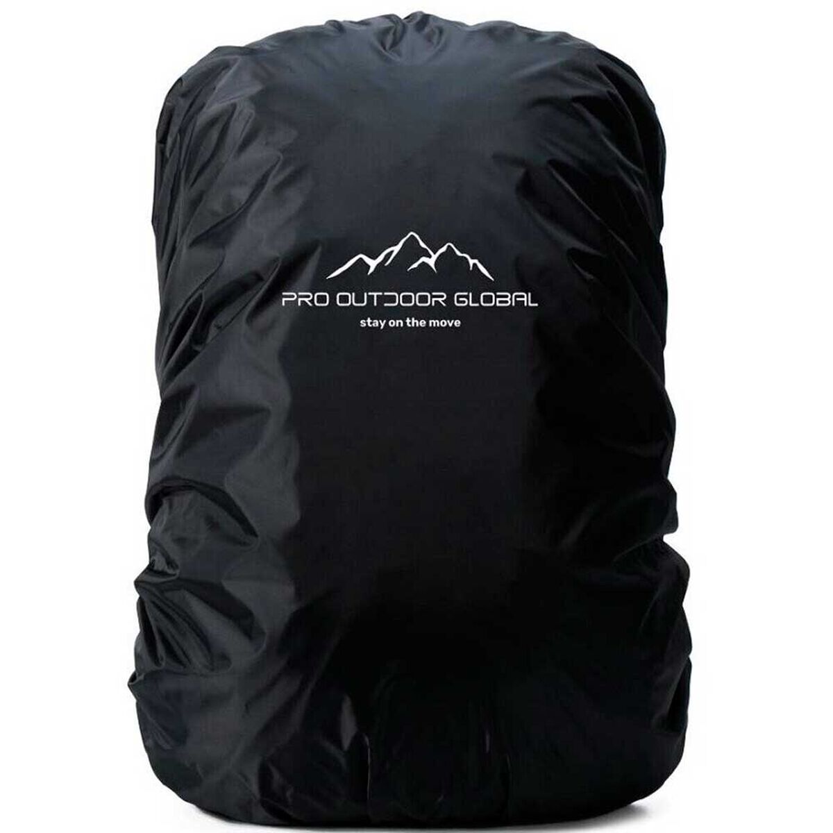 Cubre Mochila Contra Agua Impermeable Funda 45Lts Negra Pro Outdoor