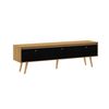 Rack TV Exit Menphis Hasta 70" Roble Negro