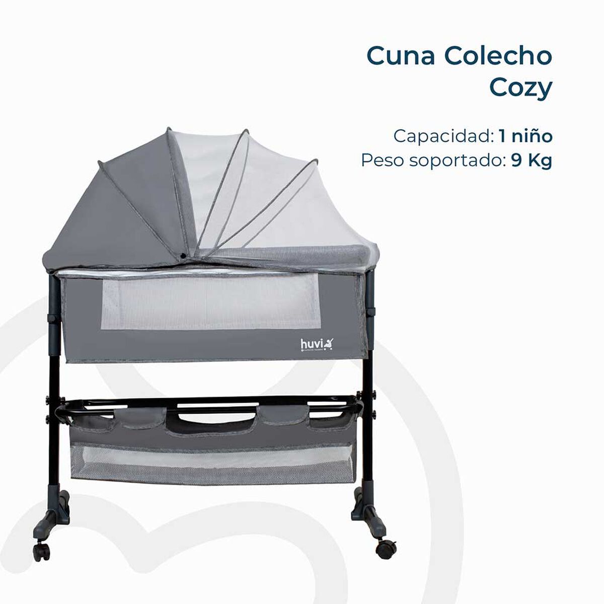 Cuna Cozy Gris Bebesit