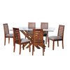 Juego de Comedor Latam Home Merida 6 Sillas Gris Claro