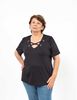 Polera Cuello V Manga Corta Mujer Extralindas