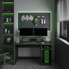 Escritorio Gamer TuHome Huni Wengue Y Verde