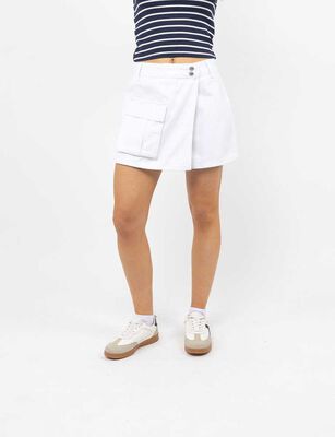 Imagen 1 del producto Falda Short Denim Mujer Icono Blanco, Celeste, Indigo, Negro