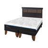 Cama Europea CIC Green Infinity 2 Plazas + 1 Respaldo Dublin Choc