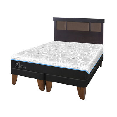 Imagen 2 del producto Cama Europea CIC Green Infinity 2 Plazas + 1 Respaldo Dublin Choc