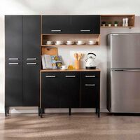 Mueble de Cocina Roca Arizona 1 Cajón 9 Puertas Negro