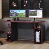 Escritorio Home Mobili Luigi Negro Rojo