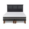 Cama Europea CIC Base Dividida 2 Plazas Balance + Respaldo Torino Negro