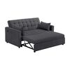 Sofá Cama Celta Luxe 3 Cuerpos Gris Oscuro