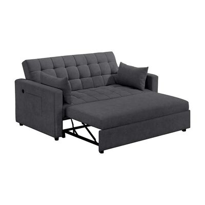 Imagen 2 del producto Sofá Cama Celta Luxe 3 Cuerpos Gris Oscuro