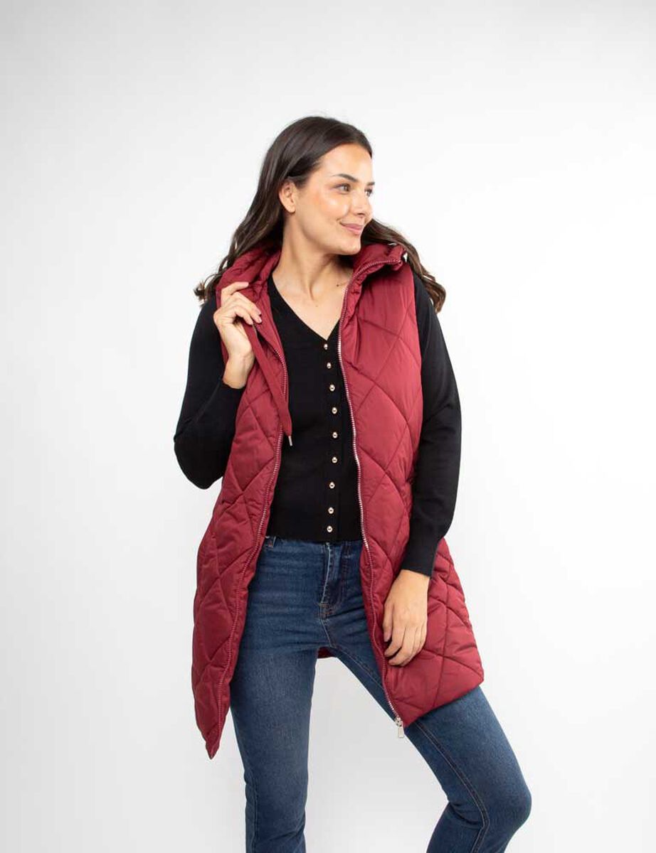 Parka Larga Sin Mangas Mujer Zibel