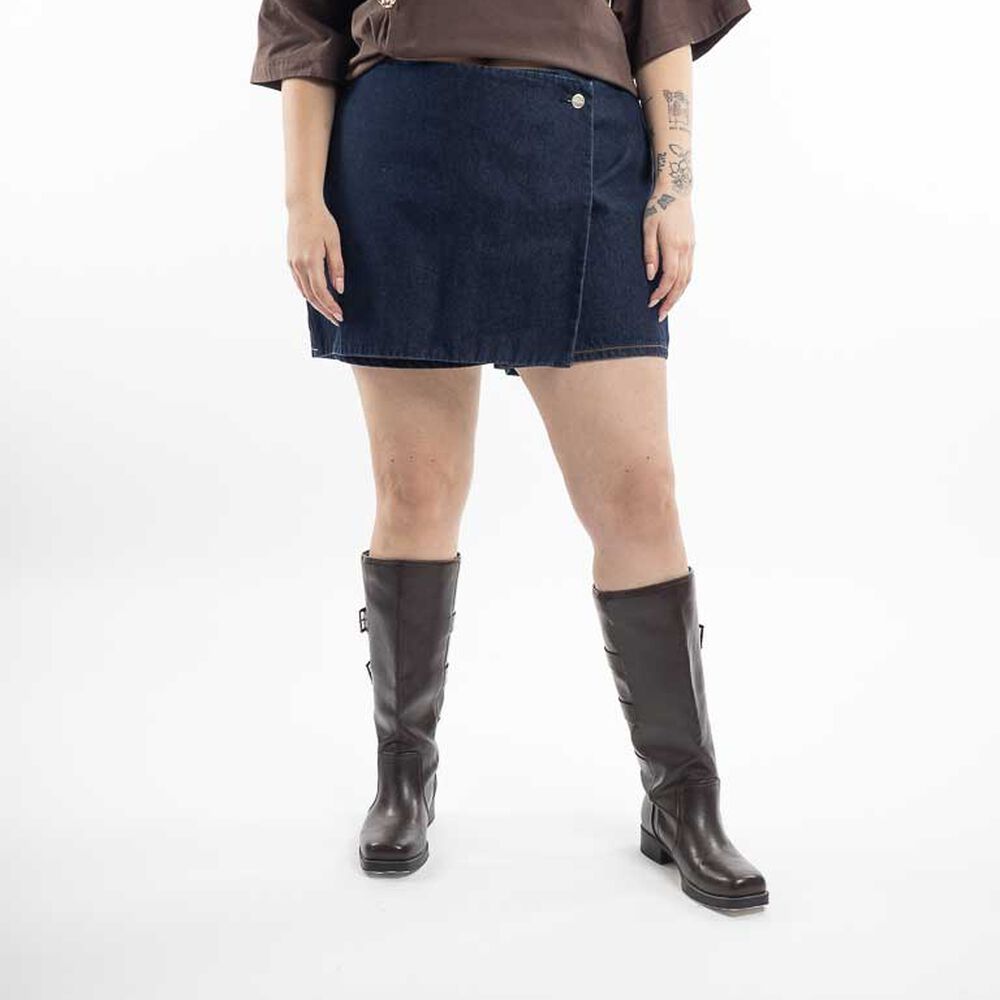 Falda Mini Denim Mujer Extralindas