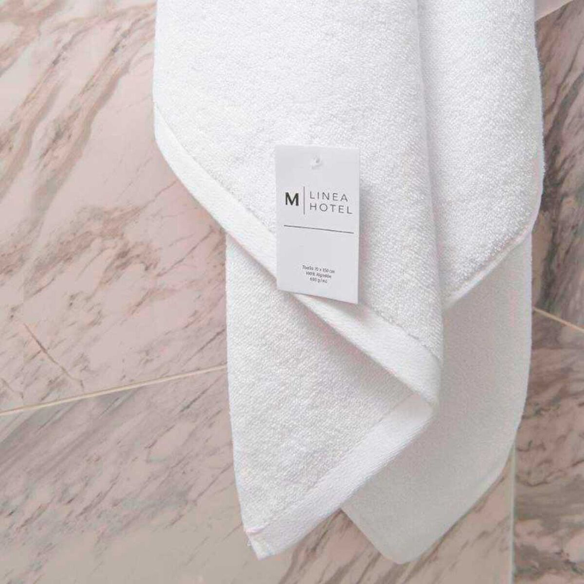 Toalla de Ba&ntilde;o Mashini Liso 70 x 150 cm Blanco