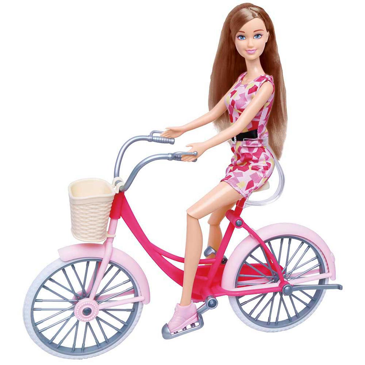 Muñeca con Bicicleta Color de Cabello Aleatorio Kids'N Play
