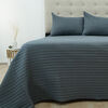 Quilt Doral 2,5 Plazas Lumi Marne Gris Oscuro