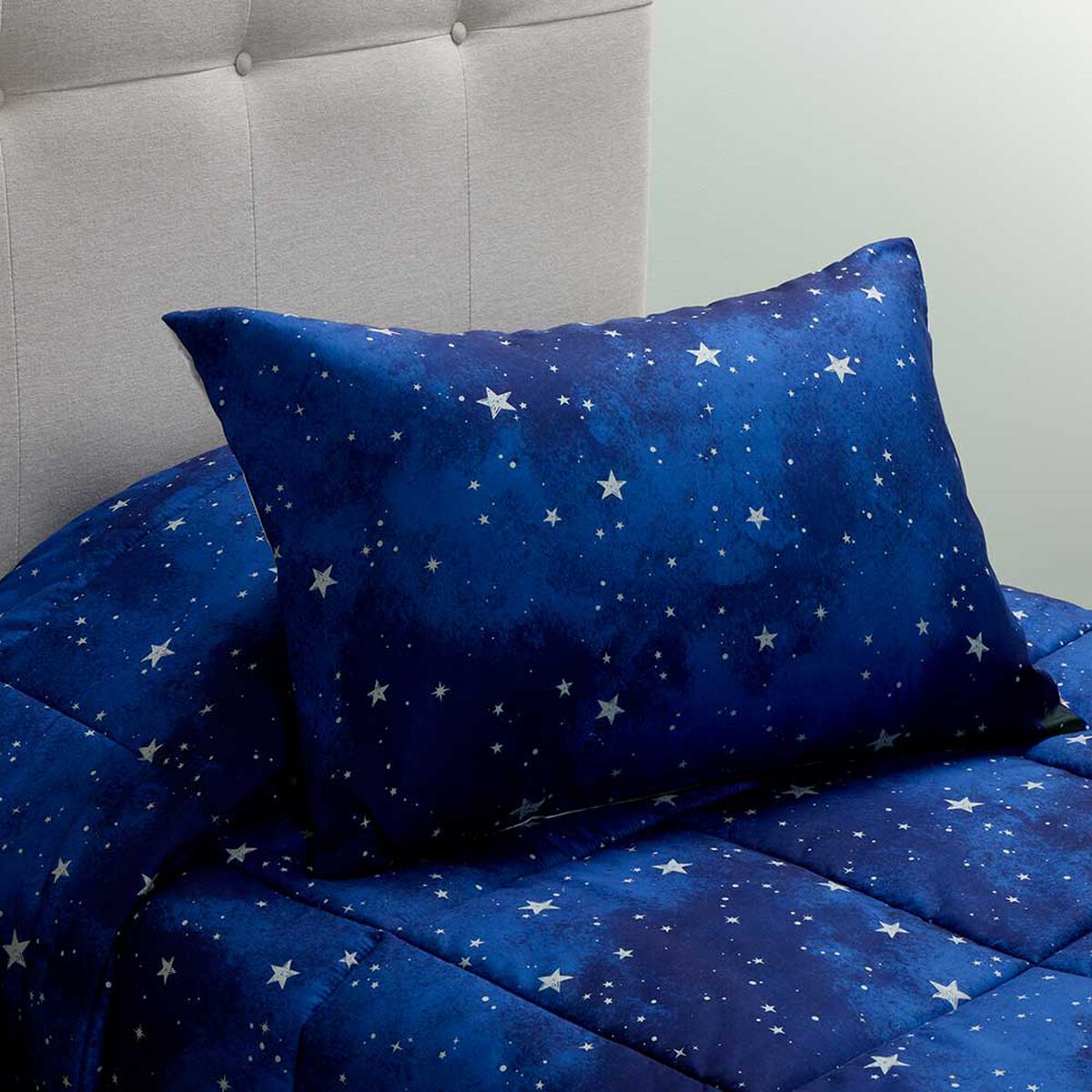 Plum&oacute;n Rosen 1,5 Plazas Kids Astro Azul/Dorado