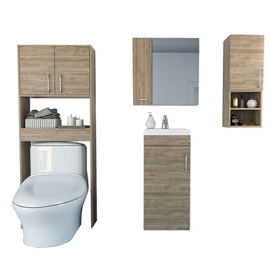 Imagen 2 del producto Botiquín + Mueble Lavamanos + Muro + Optimizador TuHome Bath 300