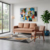 Juego de Living Latam Home Venecia 3 Cuerpos Beige + Sitial Munich Tela Beige