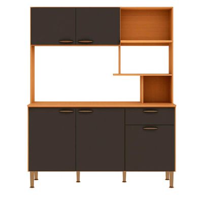 Kit Cocina Vekkahome Bella 4 Puertas 2 Cajones Gris