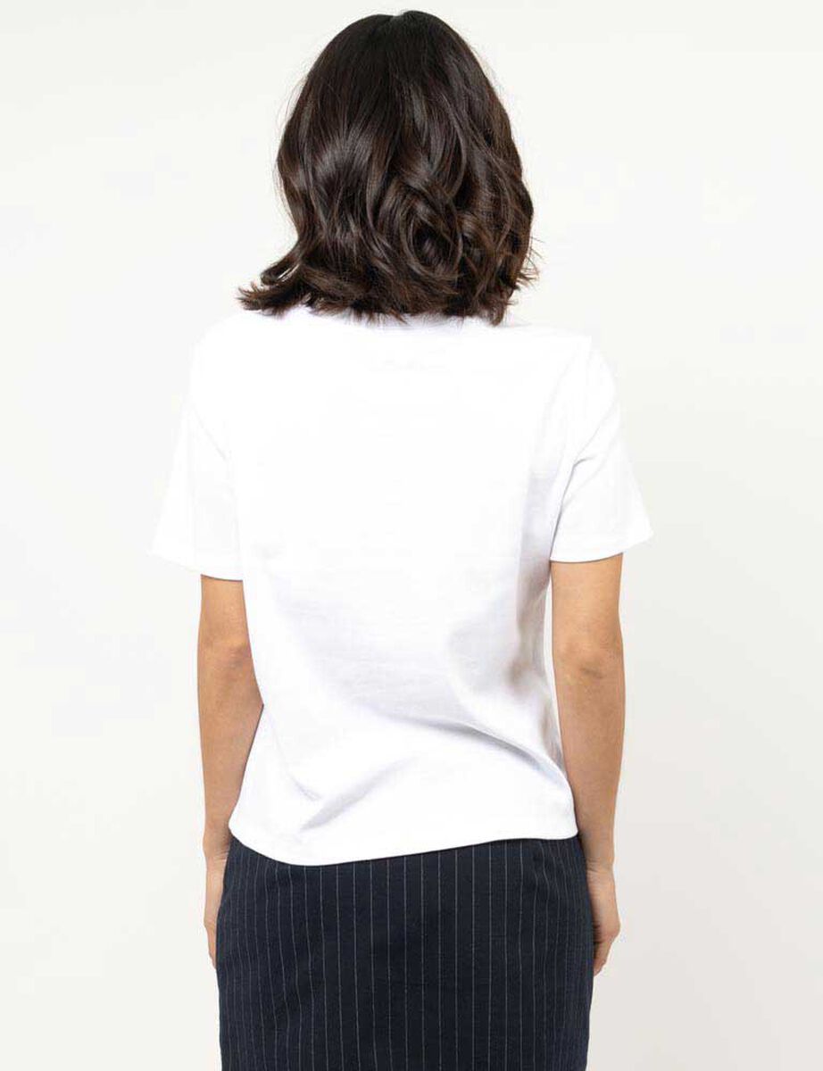 Polera Con Estampado Manga Corta Mujer Zibel