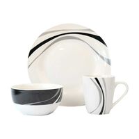 Vajilla Porcelana Doral Angelis 12 Piezas Amaranta