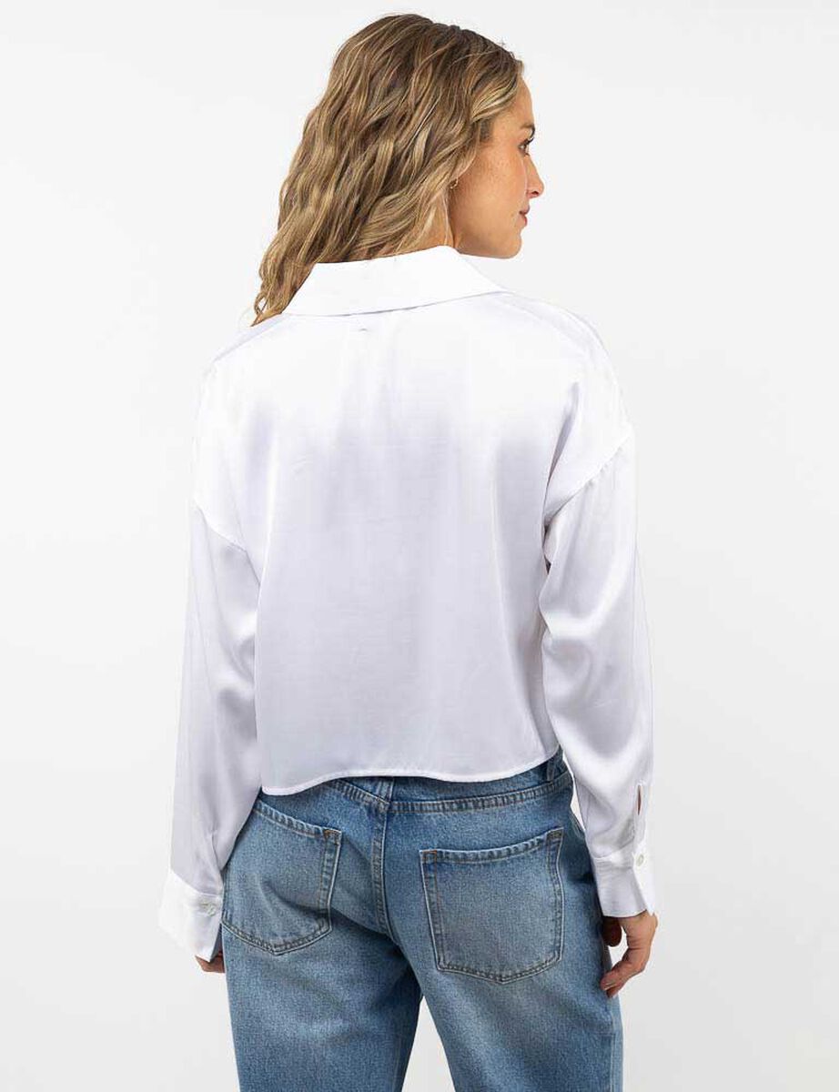 Blusa Crop Manga Largas Mujer Icono