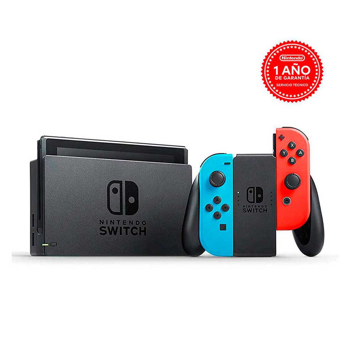 Combo Consola Nintendo Switch Ne&oacute;n + Control Inal&aacute;mbrico Joy-Con Rosado Verde + Juego Mario Kart 8 Deluxe