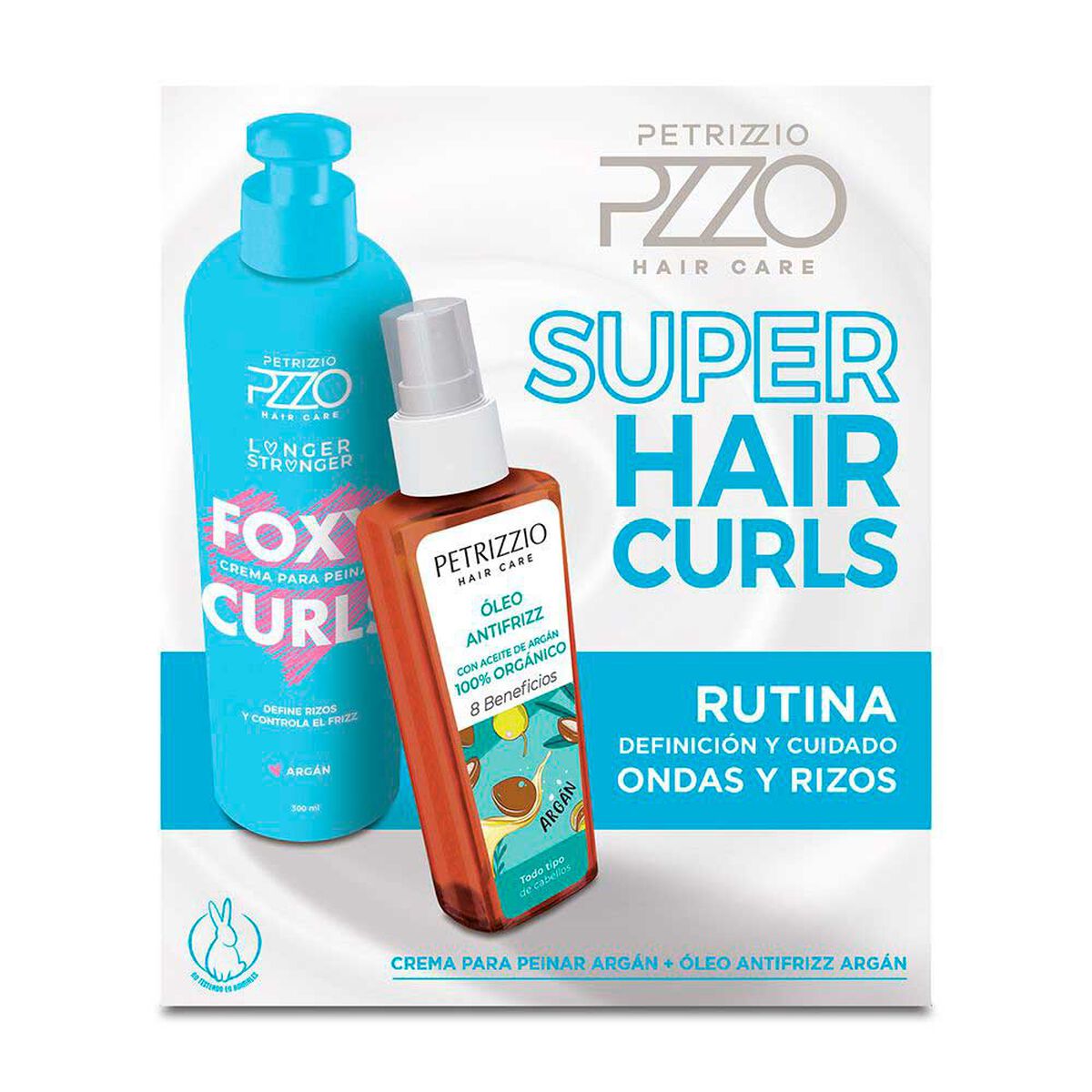 Set Super Hair Curl Crema de Peinar + &Oacute;leo Petrizzio