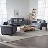 Juegos de Living Mons Sicilia Sofá 3 Cuerpos + Sofá 2 Cuerpos + Sillón 1 Cuerpo Gris