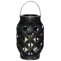 Fanal Plástico Con Vela Led