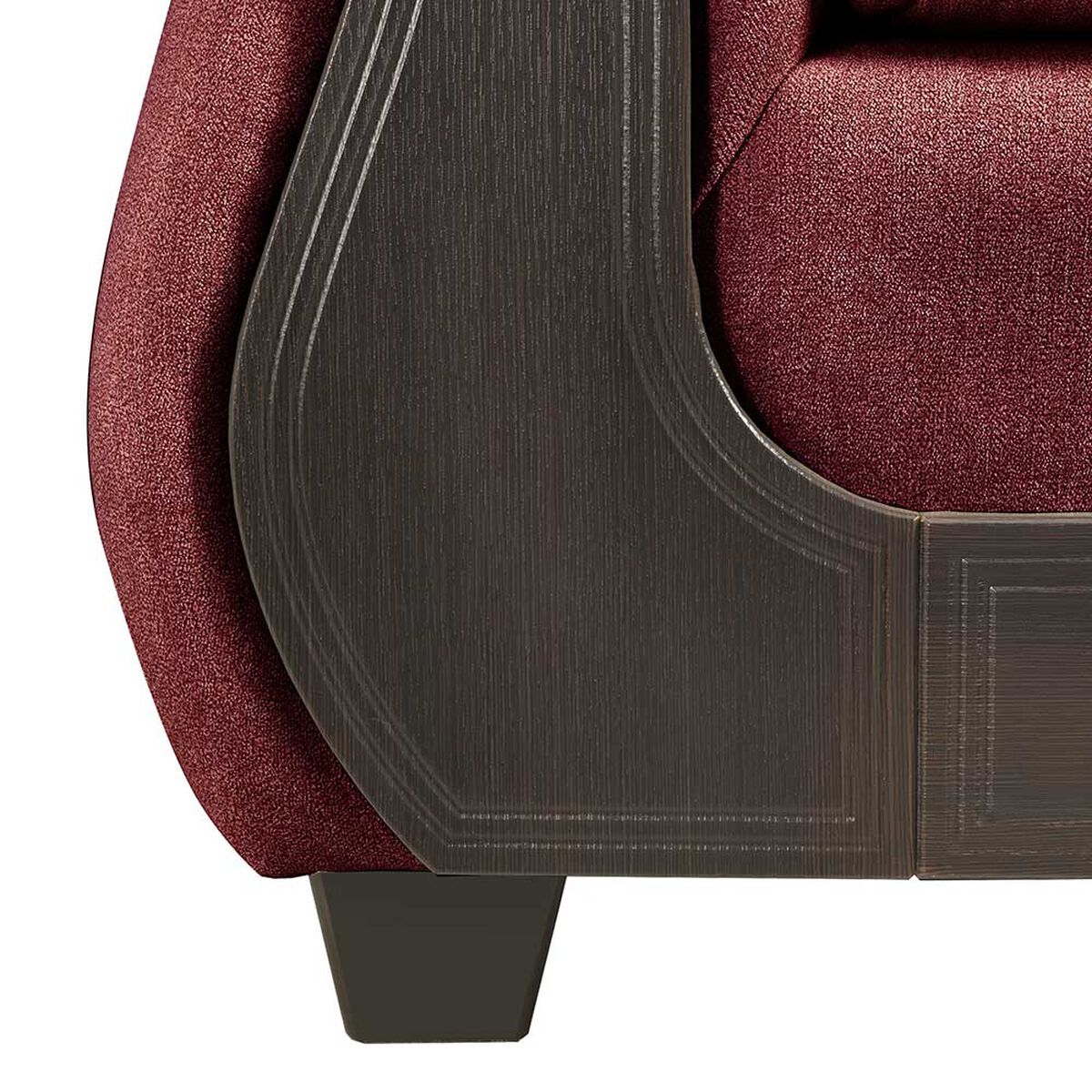 Juego de Living Innovamuebles Palermo Sofá 3 Cuerpos + Dos Sillones 1 Cuerpo Wine
