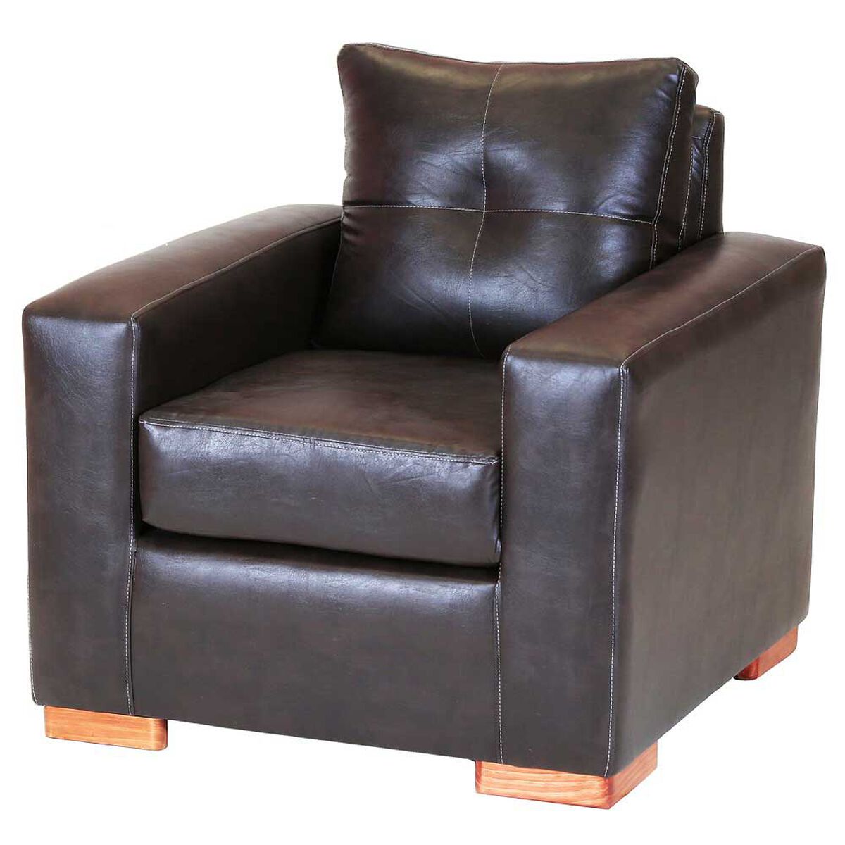 Juego de Living Muebles America Franco Sofá 3 Cuerpos + Sofá 2 Cuerpos + Sillón 1 Cuerpo Chocolate