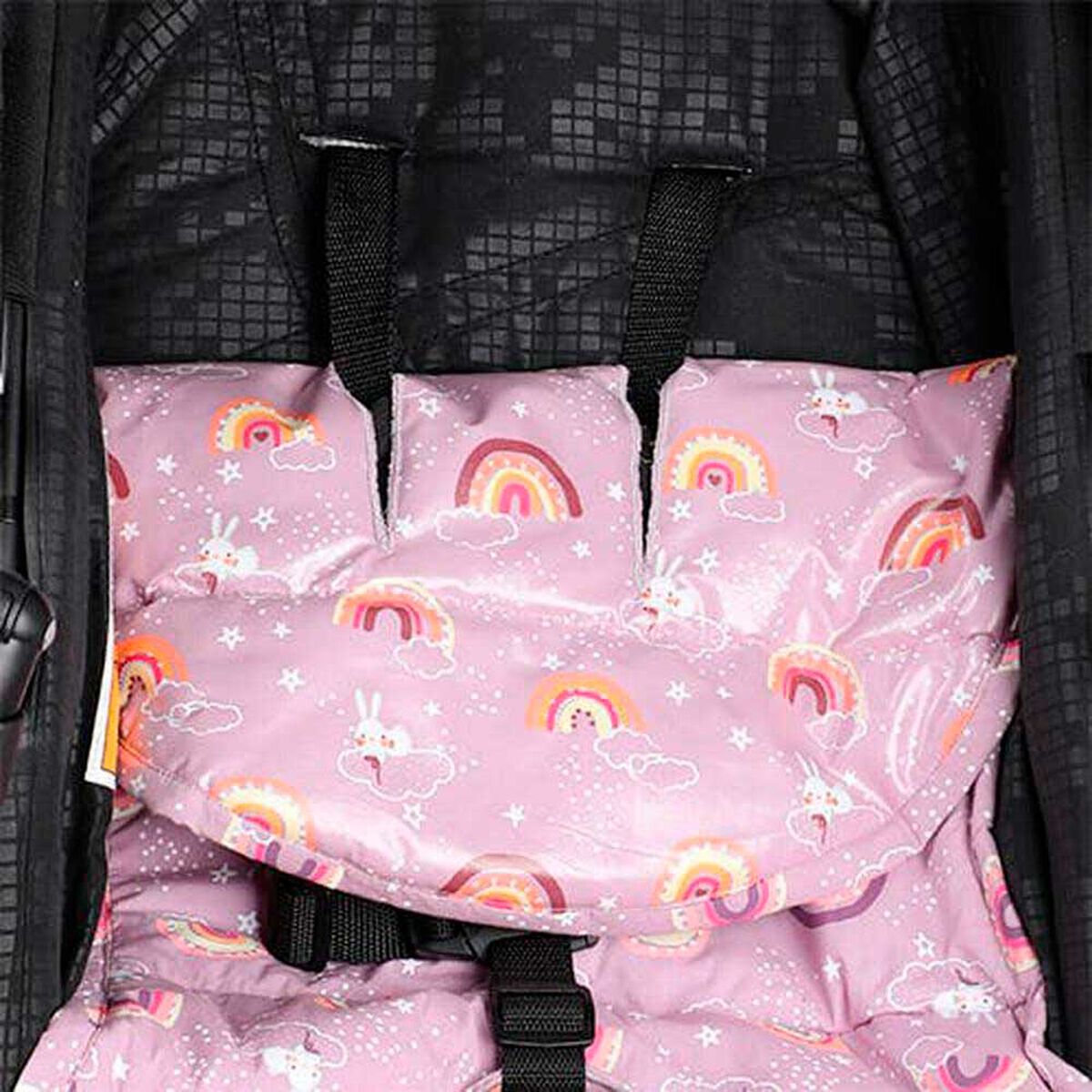 Colchoneta para Coches Arco&iacute;ris Rosado Infanti