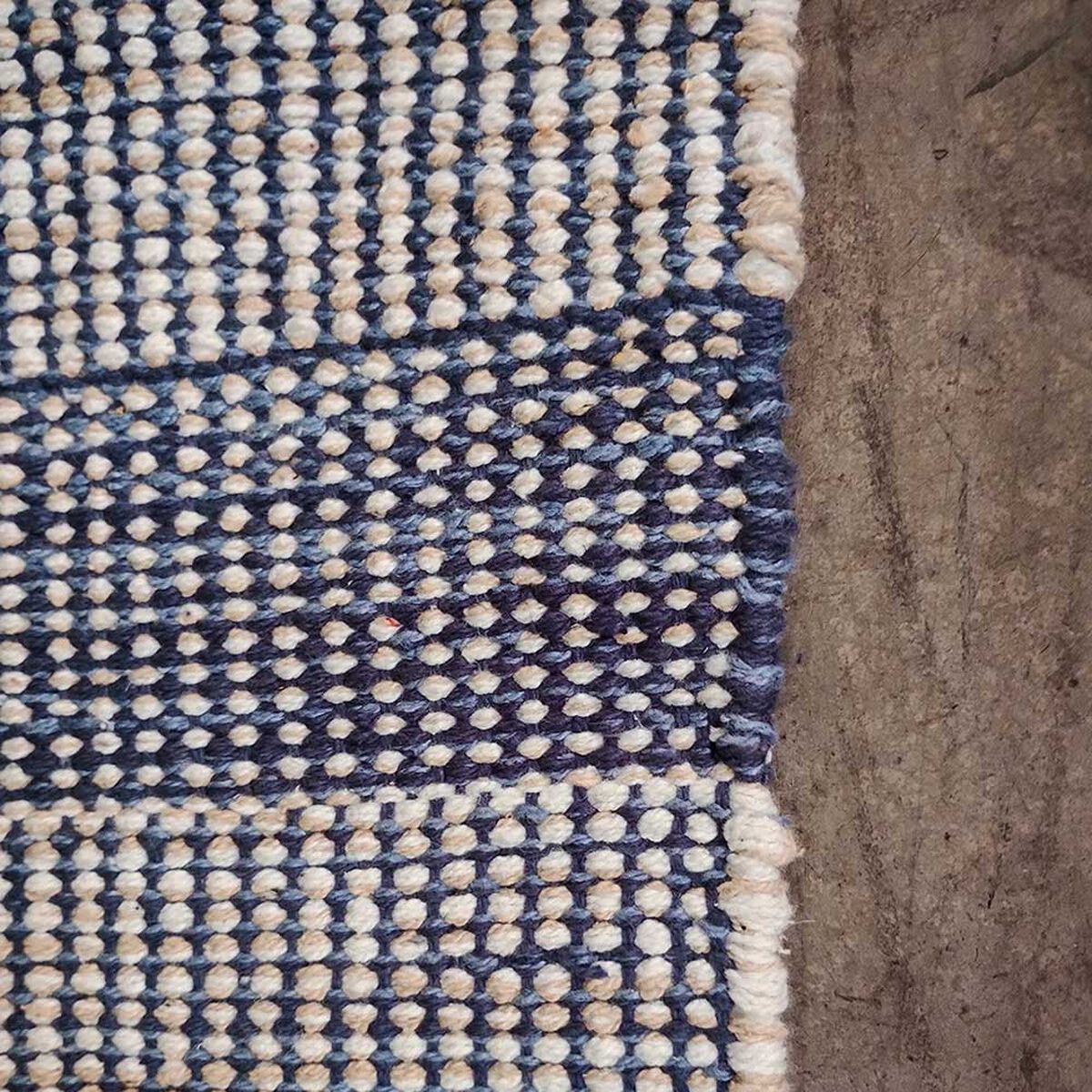 Bajada de Cama Idetex Cotton Kalu 230 x 65 Azul
