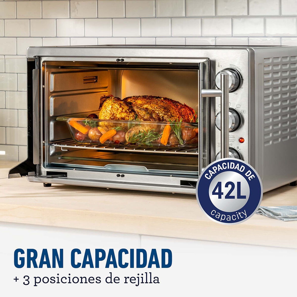 Horno con Freidora de Aire Oster TSSTTVFDMAF052 42 lts.