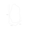 Espejo Tuhome London 70 x 55 cm Diseno Irregular 