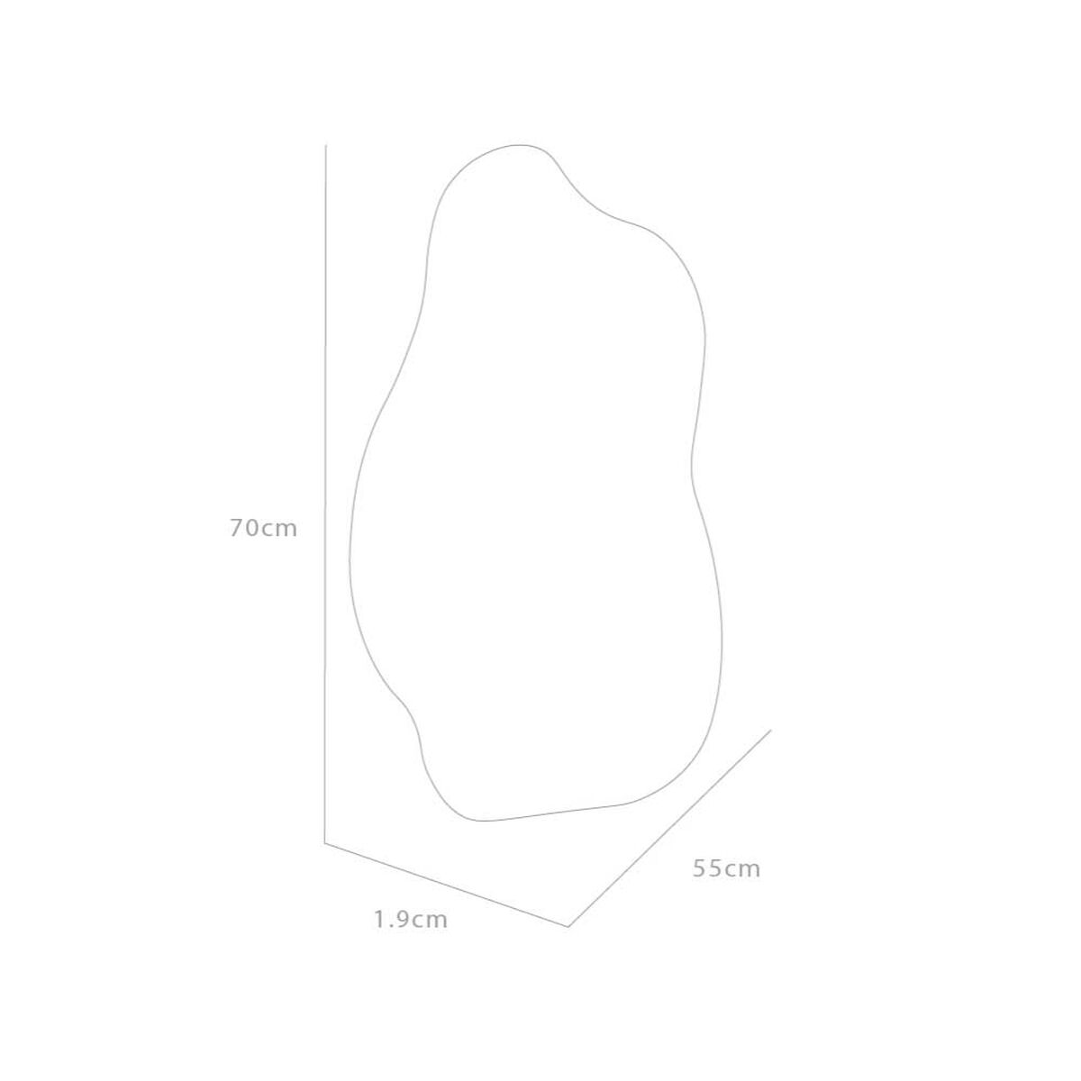 Espejo Tuhome London 70 x 55 cm Diseno Irregular 