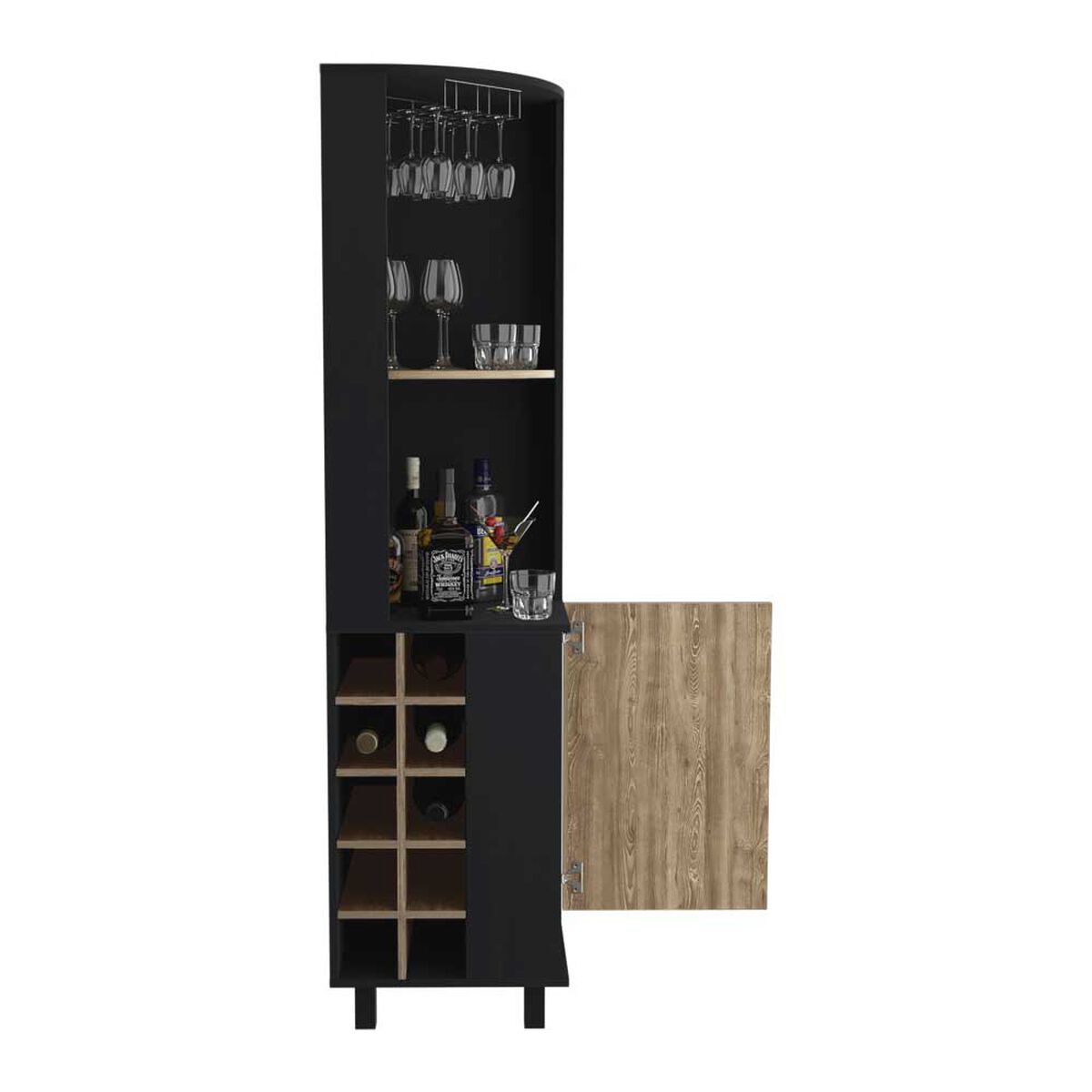 Bar Esquinero TuHome Kaia 1 Puerta Wengue Miel