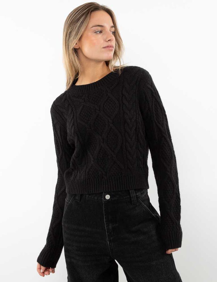 Sweater Crop Mujer Icono