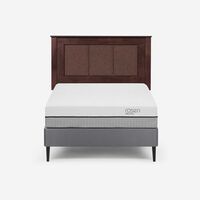 Cama Europea Rosen 1 Plaza Pratta + Respaldo Rachel