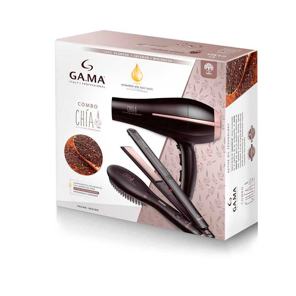 GA.MA Chia Alisador + Secador + Cepillo Negro, foto 5