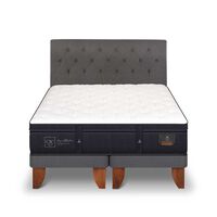 Cama Europea CIC Base Dividida 2 Plazas Súper Premium + Respaldo Kavery
