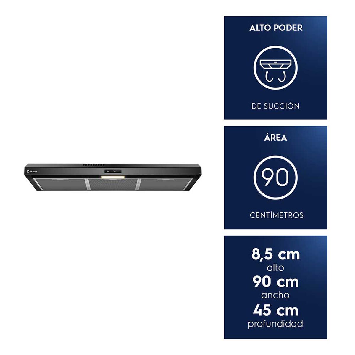 Campana Electrolux DE9TB El&eacute;ctrica Negro